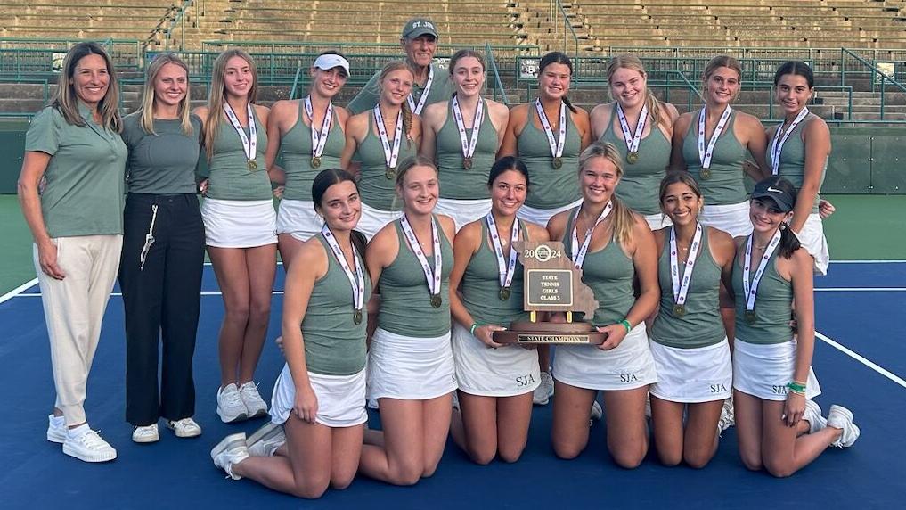 St. Joseph's sweeps Lafayette to win 19th girls team tennis state title in program history